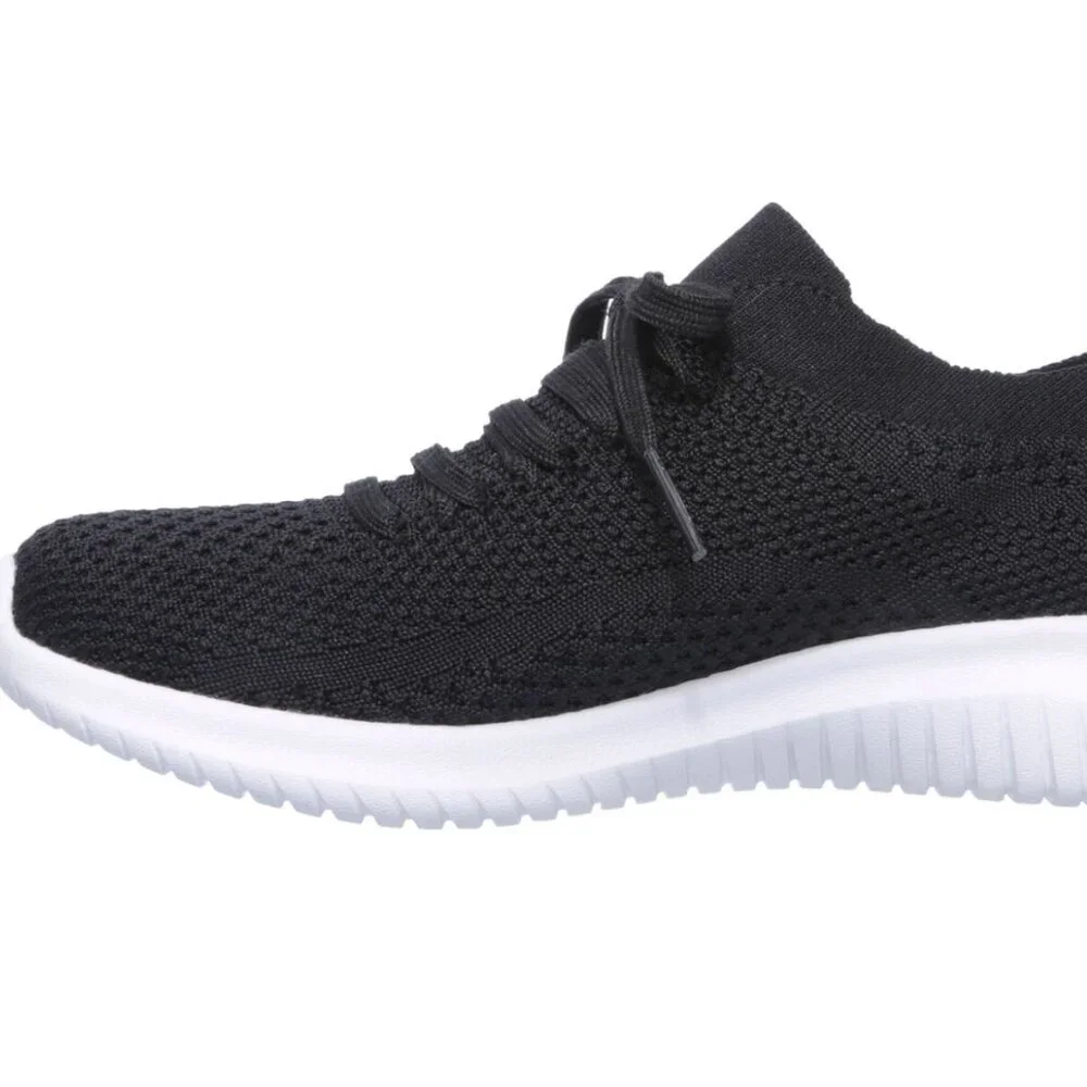 NEW! Skechers Women's Slipon Sneakers Skech-Knit Memory Foam Black - Picture 4 of 8